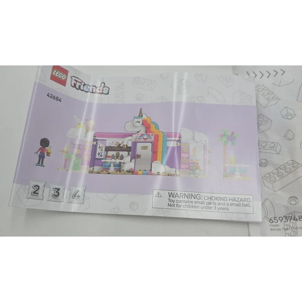 LEGO Friends Unicorn Dream Café 42684 Building Kit Creator Floral Hummingbird